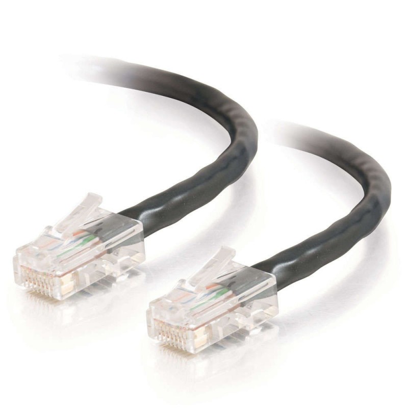 1m Cat5E 350 MHz Non-Booted RJ45 Patch Leads - Black