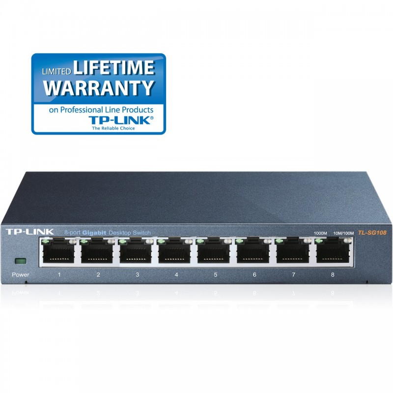 TP-Link TL-SG108 8-Port Gigabit Desktop Switch