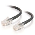 15m Cat5E 350 MHz Non-Booted RJ45 Patch Leads - Black