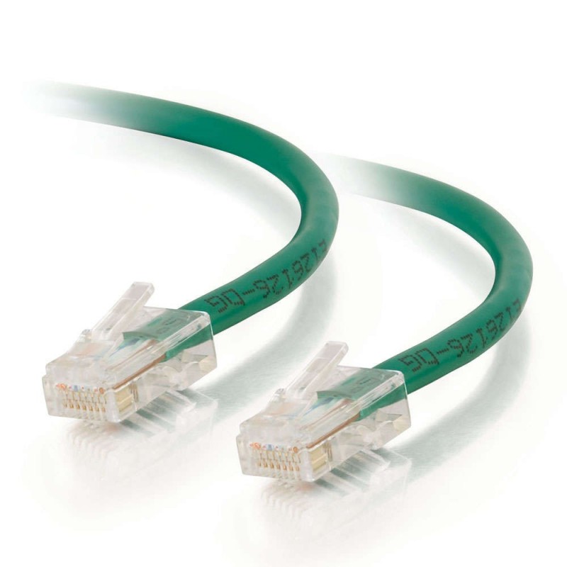 0.5m Cat5E 350 MHz Non-Booted RJ45 Patch Leads - Green