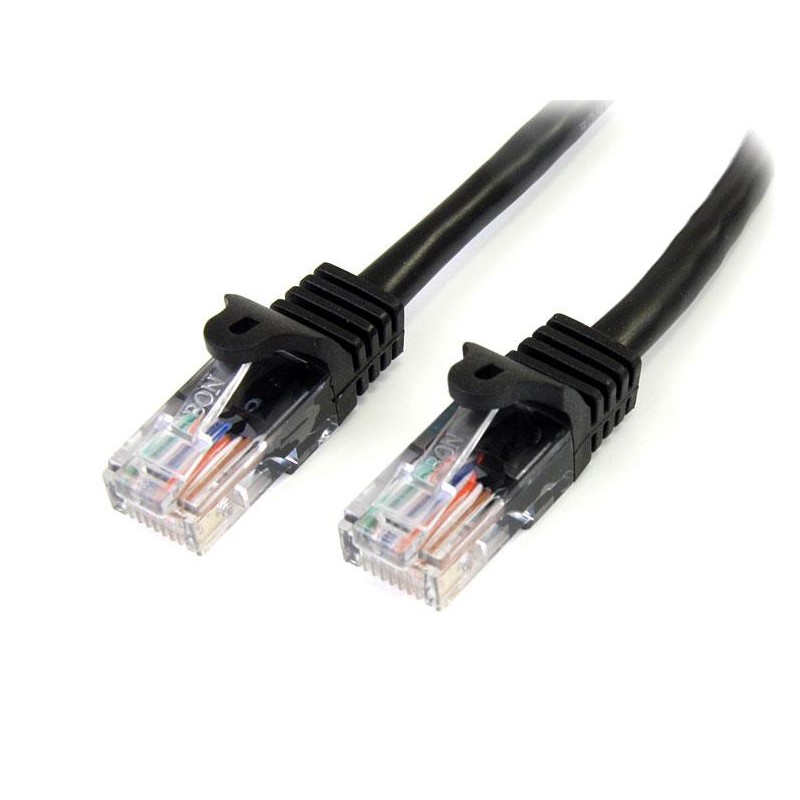 StarTech.com Cat5e Patch Cable with Snagless RJ45 Connectors - 5 m, Black