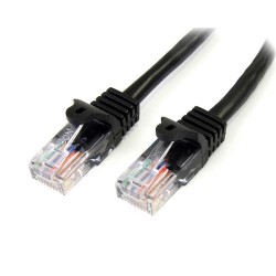 StarTech.com Cat5e Patch Cable with Snagless RJ45 Connectors - 5 m, Black | StarTech.com Network Cables