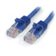 StarTech.com Cat5e Patch Cable with Snagless RJ45 Connectors - 5 m, Blue