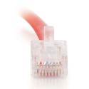 1m Cat5E 350 MHz Non-Booted RJ45 Patch Leads - Red
