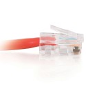 1m Cat5E 350 MHz Non-Booted RJ45 Patch Leads - Red