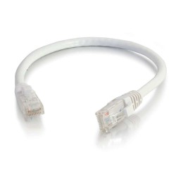 C2G 0.3m Cat5e Booted Unshielded (UTP) Network Patch Cable - White | C2G Network Cables
