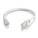 C2G 0.3m Cat5e Booted Unshielded (UTP) Network Patch Cable - White
