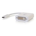 C2G USB-C to DVI-D Video Adapter Converter - White