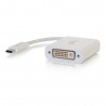 C2G USB-C to DVI-D Video Adapter Converter - White | C2G Cable Interface/Gender Adapters