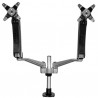 StarTech.com Dual-Monitor Arm - One-Touch Height Adjustment - Stackable - Tool-less Assembly | StarTech.com Flat Panel Desk Moun