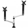 StarTech.com Dual-Monitor Arm - One-Touch Height Adjustment - Stackable - Tool-less Assembly | StarTech.com Flat Panel Desk Moun