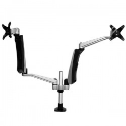 StarTech.com Dual-Monitor Arm - One-Touch Height Adjustment - Stackable - Tool-less Assembly | StarTech.com Flat Panel Desk Moun