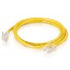 0.5m Cat5E 350 MHz Non-Booted RJ45 Patch Leads - Yellow