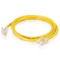 0.5m Cat5E 350 MHz Non-Booted RJ45 Patch Leads - Yellow
