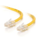 0.5m Cat5E 350 MHz Non-Booted RJ45 Patch Leads - Yellow