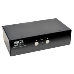 Tripp Lite 2-Port DisplayPort KVM Switch w/ Audio, Cables and USB 3.0 SuperSpeed Hub | Tripp Lite KVM Solutions