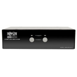 Tripp Lite 2-Port DisplayPort KVM Switch w/ Audio, Cables and USB 3.0 SuperSpeed Hub | Tripp Lite KVM Solutions