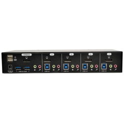 Tripp Lite 4-Port DisplayPort KVM Switch w/ Audio, Cables and USB 3.0 SuperSpeed Hub | Tripp Lite KVM Solutions