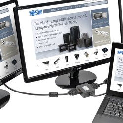 Tripp Lite 2-Port DisplayPort to VGA Splitter | Tripp Lite Video Splitters