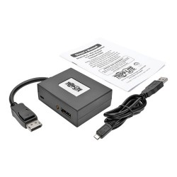 Tripp Lite 2-Port DisplayPort 1.2 Multi-Stream Transport (MST) Hub, 3840 x 2160 (4K x 2K) UHD, TAA | Tripp Lite Video Splitters