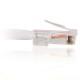 1m Cat5E 350 MHz Non-Booted RJ45 Patch Leads - White