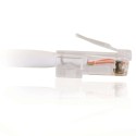 1m Cat5E 350 MHz Non-Booted RJ45 Patch Leads - White