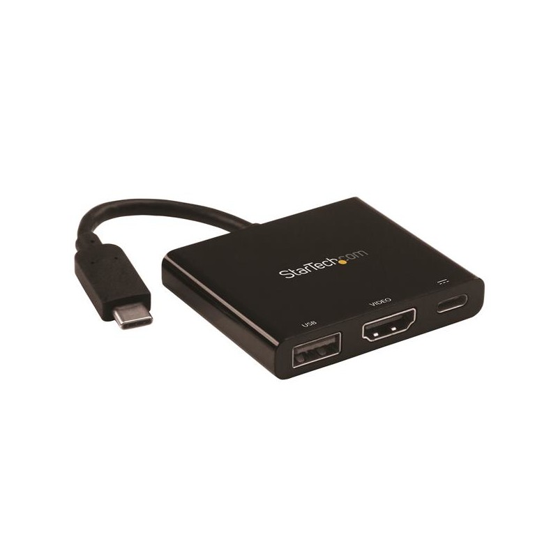 StarTech.com USB-C to 4K HDMI Multifunction Adapter with Power Delivery and USB-A Port