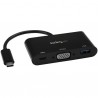 StarTech.com USB-C to VGA Multifunction Adapter with Power Delivery and USB-A Port | StarTech.com Docks & Port Expansions