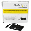 StarTech.com USB-C to VGA Multifunction Adapter with Power Delivery and USB-A Port