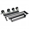 Tripp Lite Mobile Cart Conversion Kit with Handle, Casters and Power Cord Manager for Tablet / Chromebook Charging Stations | Tr