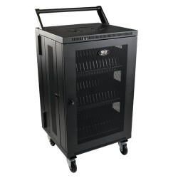 Tripp Lite Mobile Cart Conversion Kit with Handle, Casters and Power Cord Manager for Tablet / Chromebook Charging Stations | Tr