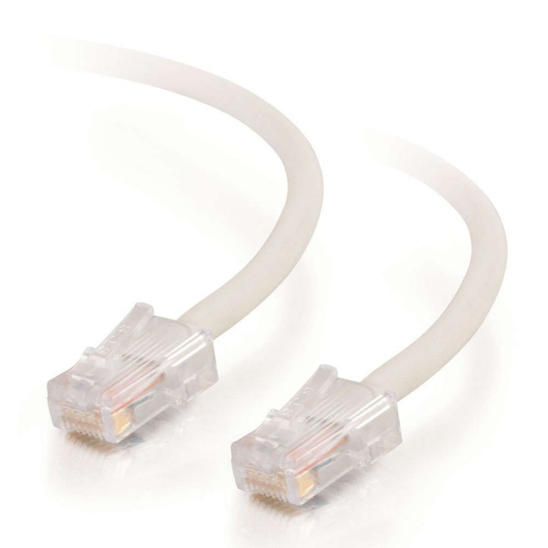 2m Cat5E 350 MHz Non-Booted RJ45 Patch Leads - White