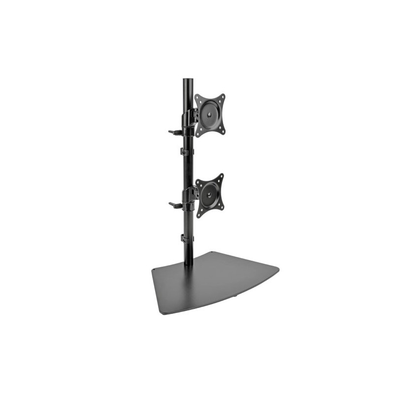 Tripp Lite Dual Vertical Flat-Screen Desk Stand / Clamp Mount for 15 to 27 Flat-Screen Displays