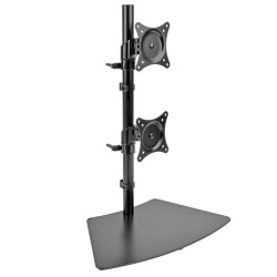 Tripp Lite Dual Vertical Flat-Screen Desk Stand / Clamp Mount for 15 to 27 Flat-Screen Displays | Tripp Lite Flat Panel Desk Mou