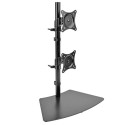 Tripp Lite Dual Vertical Flat-Screen Desk Stand / Clamp Mount for 15 to 27 Flat-Screen Displays