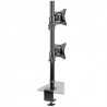 Tripp Lite Dual Vertical Flat-Screen Desk Stand / Clamp Mount for 15 to 27 Flat-Screen Displays | Tripp Lite Flat Panel Desk Mou