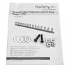 StarTech.com Vertical Cable Organizer with D-Ring Hooks - 0U - 3 ft. | StarTech.com Rack & Cabinet Accessories