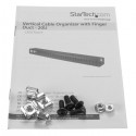 StarTech.com Vertical Cable Organizer with Finger Ducts - 0U - 3 ft.