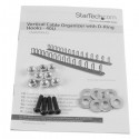 StarTech.com Vertical Cable Organizer with D-Ring Hooks - 0U - 6 ft.