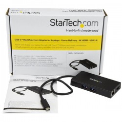 StarTech.com USB-C Multiport Adapter for Laptops - Power Delivery - 4K HDMI - GbE - USB 3.0 | StarTech.com Docks & Port Expansio