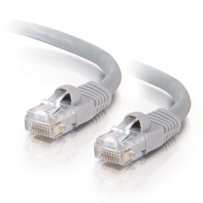 0.5m Cat5E 350 MHz Snagless RJ45 Patch Leads - Grey