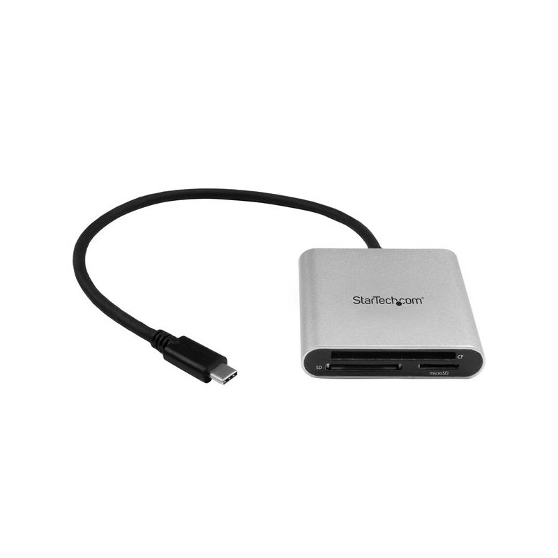 StarTech.com USB 3.0 Flash Memory Multi-Card Reader / Writer with USB-C - SD, microSD, CompactFlash