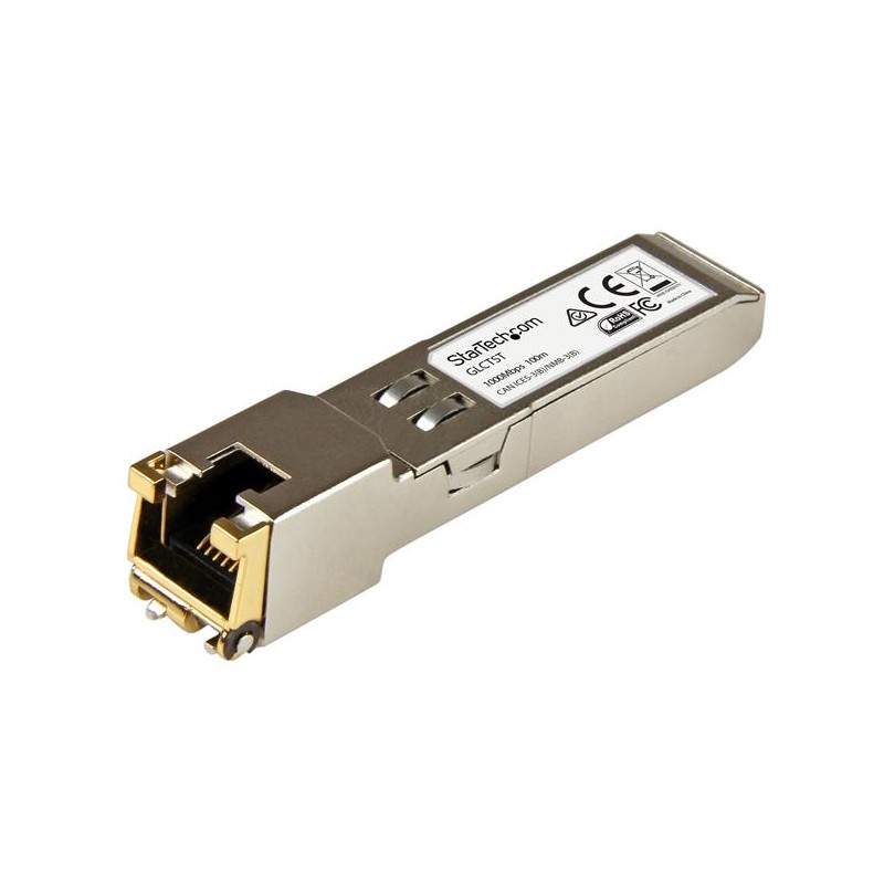 StarTech.com Gigabit RJ45 Copper SFP Transceiver Module - Cisco GLC-T Compatible