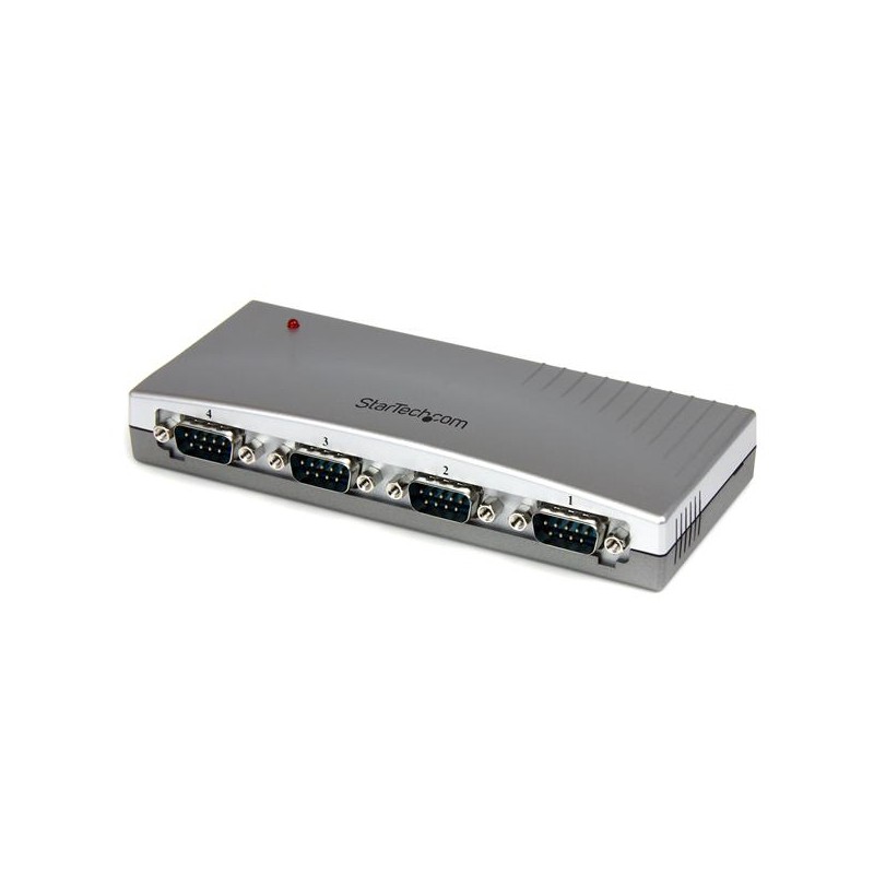 StarTech.com 4 Port USB to RS232 Serial DB9 Adapter Hub