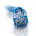 0.5m Cat5E 350 MHz Snagless RJ45 Patch Leads - Blue