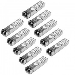 StarTech.com Gigabit Fiber SFP Transceiver Module - HP J4858C Compatible - MM LC with DDM - 550 m (1804 ft.) - 10 Pack | StarTec