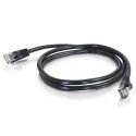 0.5m Cat5E 350 MHz Snagless RJ45 Patch Leads - Black