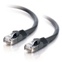 0.5m Cat5E 350 MHz Snagless RJ45 Patch Leads - Black