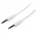 StarTech.com 1m White Slim 3.5mm Stereo Audio Cable - Male to Male