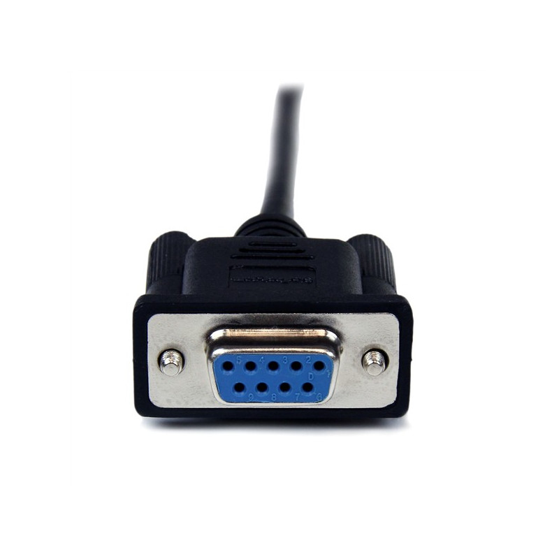 StarTech.com 1m Black DB9 RS232 Serial Null Modem Cable F/M | StarTech ...